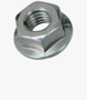 BN 20230 Hex nuts with flange and serrations