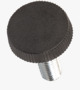 BN 2910 FASTEKS® FAL Fluted grip knobs with threaded stud, resp. High-Adjustable Parts