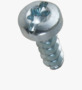 BN 84403 ecosyn® plast Pan head screws «Freedriv» with hexalobular (6 Lobe) socket with uncontinuous slot