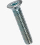 BN 11288 Hexalobular (6 Lobe) socket flat countersunk head thread forming screws ~type M, metric thread