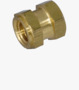 BN 1039 Závitové vložky pro vložení tvar G šestihrané s osazením, s průchozím závitem, pro termoplasty a termosety