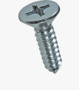 BN 995 Phillips flat countersunk head tapping screws form H, with cone end type C