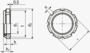 BN 1235 ELASTIC-STOP® GUK 彎鉤扳手用割溝圓螺帽 附尼龍圈