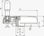 BN 14090 ELESA® VDS+I Volantes de disco con empuñadura giratoria, inserto de acero pavonado