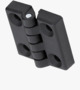 BN 3038 FASTEKS® FAL Hinges with pass-through holes for countersunk head screws