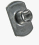 BN 30316 Spot weld nuts with smooth faced flange form C