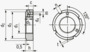 BN 38354 FASTEKS® PRECISKO DAS High-precision locknuts with axial set screw, turned version