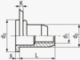 BN 4575 TUBTARA® UPO/SPO (UT/FEF, ST/FEF) Rivetti tubolari filettati testa piatta, cilindrici, aperti