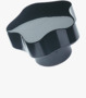 BN 14139 ELESA® VC.192-SST 星型旋鈕帽 不銹鋼盲孔內螺紋