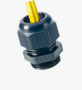 BN 22077 JACOB® PERFECT Cable glands with metric thread and sealing insert for especially moulded AS-i Bus-cable 2 x AS-i Bus-cable