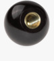BN 2984 FASTEKS® FAL Plain spherical knobs with metal boss, tapped blind holes
