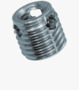 BN 20347 Ensat® SB 307/308 Samořezné závitové vložky s řezným otvorem, pro lehké kovy, termoplasty a termosety