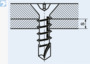 BN 978 Phillips flat countersunk head drywall self-drilling screws fine thread