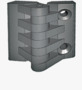 BN 13496 ELESA® CFA-B.SH Hinges with brass boss nickel plated and pass-through holes for countersunk head screws