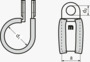 BN 20574 MIKALOR P-Clip Collare con profilo in gomma nera per bassa pressione