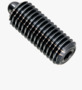 BN 31651 HALDER EH 22060. Spring plungers with bolt and hex socket set screw bonded and seal increased spring pressure
