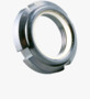 BN 1235 ELASTIC-STOP® GUK Ecrous à encoches avec anneau polyamide