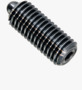 BN 13368 HALDER EH 22060. Spring plungers with bolt and hex socket set screw bonded increased spring pressure
