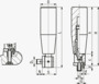 BN 3027 FASTEKS® FAL Poignées cylindriques rabattables tournantes avec taraudage