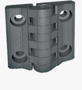 BN 13545 ELESA® CFA-F-CH Hinges with detent position at 90° with pass-through holes for cylindrical head screws