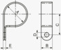 BN 20513 Panduit® Fixed diameter cable clamps <B>to screw</B>