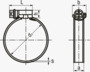 BN 1368 MIKALOR ASFA-S Šnekové hadicové spony pro střední tlak