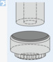BN 28615 PEM® ReelFast® SMTKFE Separadores insertables con agujero pasante, con parche adhesivo, en riel para circuitos impresos