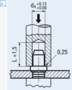 BN 20602 PEM® BS Tuercas de montaje a presión, o clinchables cerrados, para metales
