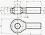 BN 205 Durbal BRM Hochleistungs-Gelenkköpfe mit integrierter Pendelkugellagerung, Aussengewinde Rechtsgewinde