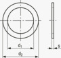 BN 22130 JACOB® Těsnicí kroužky na připojovací závit pro metrické závity
