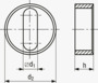 BN 22123 JACOB® Guarnizioni interne per cavi piatti per la serie PERFECT con filettatura metrica