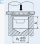 BN 20682 PEM® LAC Kruhové lisovací matice pohyblivé, pro kovové materiály
