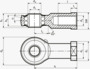 BN 233 Durbal BRF Cabezas de articulación de alto rendimiento con cojinete de bolas esféricas integrado, rosca interior rosca a izquierdas