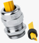 BN 22007 JACOB® PERFECT Cable glands with metric thread and sealing insert for especially moulded AS-i Bus-cable