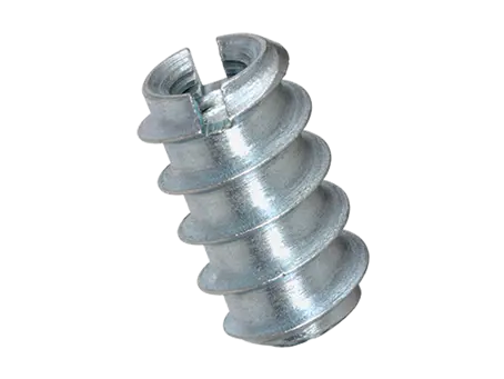 Imagen del producto de Rampa® A - Insertos roscados autorroscantes sin cabeza, con ranura, con rebaje para virutas, para madera blanda