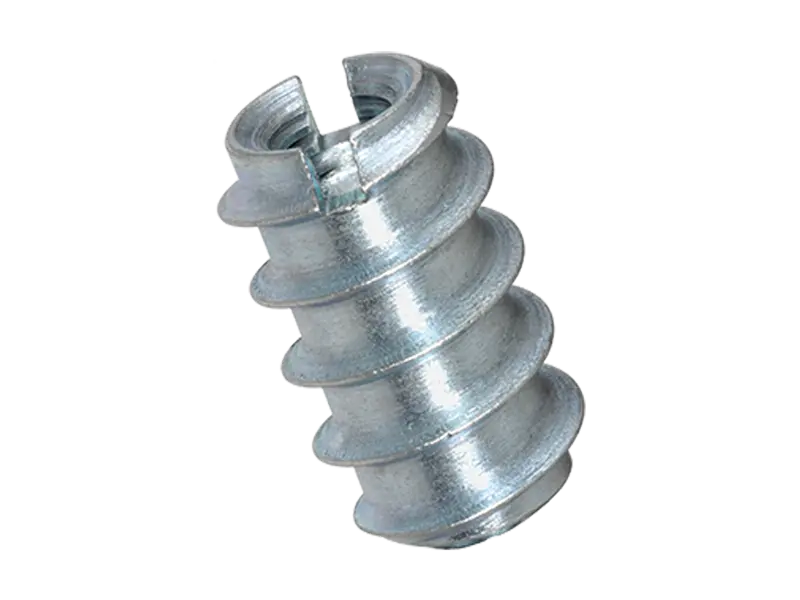 Imagen del producto de Rampa® A - Insertos roscados autorroscantes sin cabeza, con ranura, con rebaje para virutas, para madera blanda