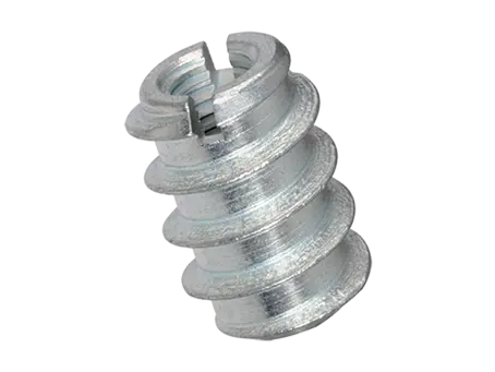 Produktbild av Rampa® B - Self-cutting thread inserts without head, with slot, with continuous internal thread, for softwood