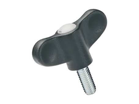 Produktbild von ELESA® Ergostyle EWN.p - Flügelschrauben mit Gewindebolzen Stahl verzinkt