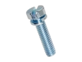 Image du produit de Vis combinées à tête cylindrique à fente et rondelle ressort ~DIN 127 B