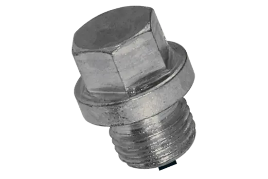 BN 443 | Verschlussschrauben mit Bund und Aussensechskant, metrisches Feingewinde mit Magnet