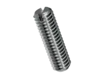 제품 이미지: Slotted set screws with flat point, chamfered