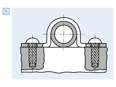 Functional principle of Hammer drive screws type U round head
