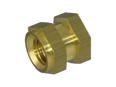 Product image of C - Threaded inserts for insertion form C hexagonal with shoulder, with through hole thread, for thermoplastics and thermosets