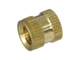 Image du produit de D - Douilles filetées à insérer forme D moletées avec épaulement, avec filetage traversant, pour les thermo- et duroplastiques