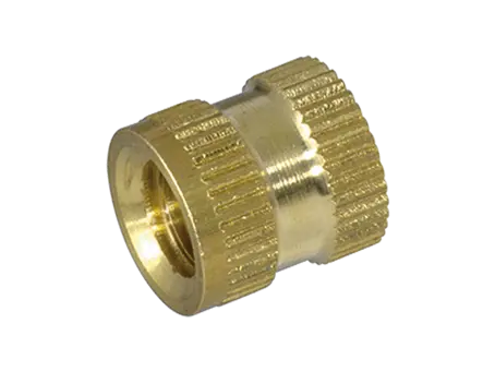 Image du produit de D - Douilles filetées à insérer forme D moletées avec épaulement, avec filetage traversant, pour les thermo- et duroplastiques