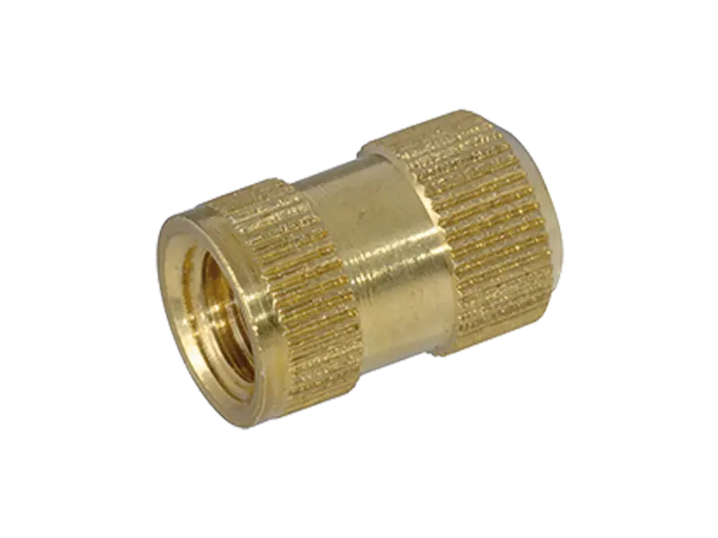 Product image of S - Threaded inserts for insertion form S knurled with shoulder, with threaded blind hole, for thermoplastics and thermosets