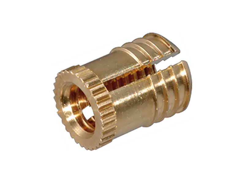 Product image of BancLok® MV 812-815 - Press-in threaded inserts with expansion anchoring without head, with gear rim and anchoring profile, for thermoplastics