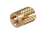 Product image of BancLok® R 841 - Press-in threaded inserts with expansion anchoring without head, with cross knurling, for thermosets