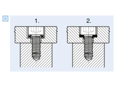 Functional principle of Dubo® - Locking and sealing rings for hex socket head cap screws