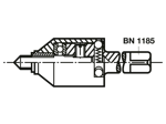 Technical drawing with dimensions of Ensat® 620 - Shaft for installation tools  type 620